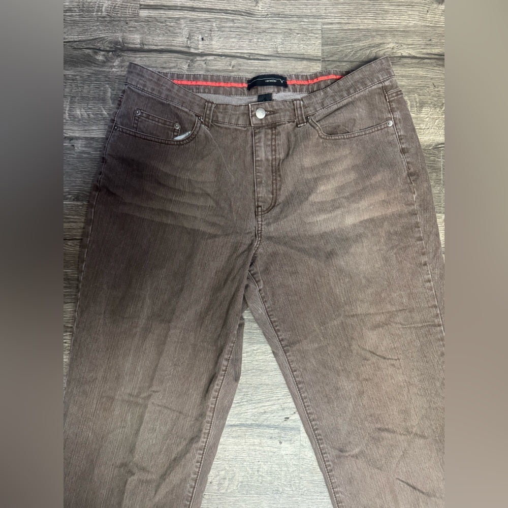 Venezia Chocolate Brown Corduroy Trousers - Picture 5 of 6